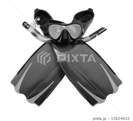 Snorkel, flippers and Mask for Diving 15624632