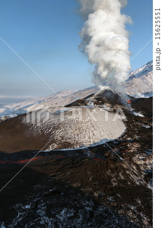Eruption volcano on Kamchatka Peninsula, Far East 15625551
