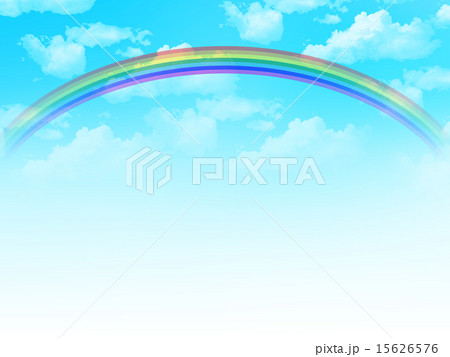 空 虹 背景 のイラスト素材