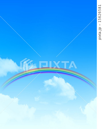 空 虹 背景 のイラスト素材