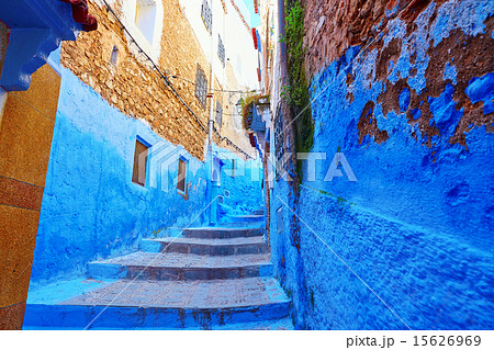 Beautiful blue medina of Chefchaouen, Morocco 15626969