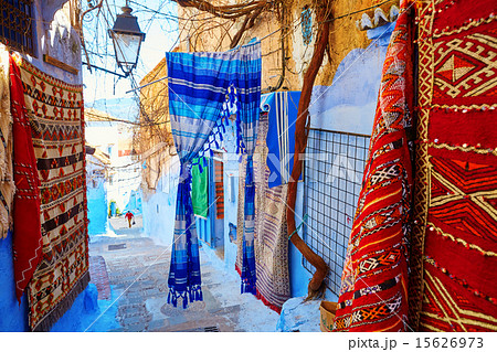 Beautiful blue medina of Chefchaouen, Morocco 15626973