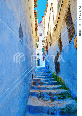 Beautiful blue medina of Chefchaouen, Morocco 15626981