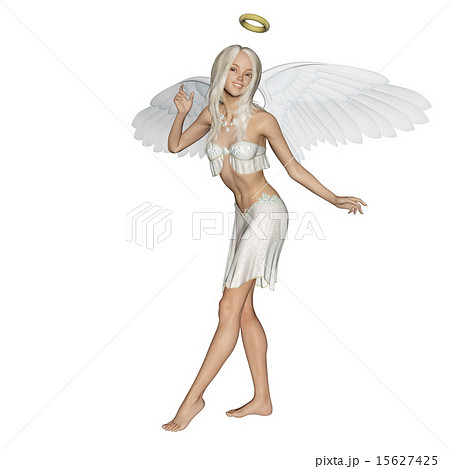 かわいい天使 Perming 3dcg イラスト素材のイラスト素材