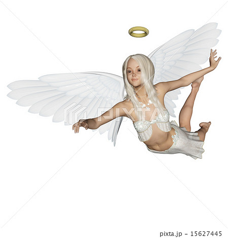 かわいい天使 perming 3DCG イラスト素材 かわいい天使 perming 3DCG イラスト素材 15627445