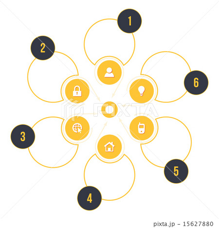 Vector business process steps infographic template. Options choice, instruction or presentation Vector business process steps infographic template. Options choice, instruction or presentation 15627880