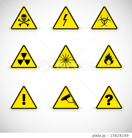 Warning signs vector.  15628199