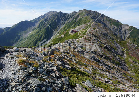 間ノ岳 農鳥岳 稜線 間ノ岳 農鳥岳 稜線 15629044
