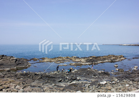 黄金岬 黄金岬海浜公園の写真素材