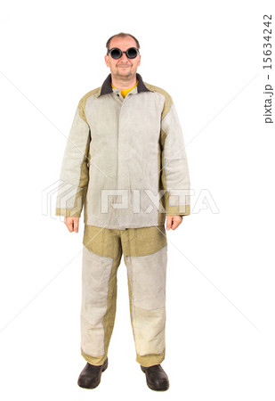 Welder in glasses. 15634242