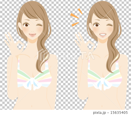 穿著男性的泳裝的婦女 穿著男性的泳裝的婦女 15635405