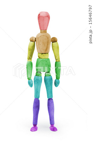 Wood figure with bodypaint - Rainbow flag Wood figure with bodypaint - Rainbow flag 15646797
