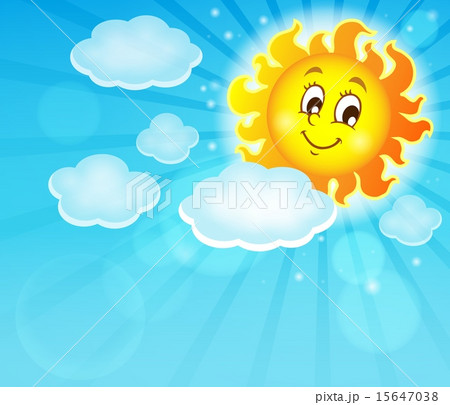 Image with happy sun theme 6 15647038