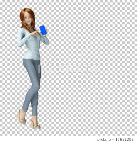 A young woman to book with smartphone A young woman to book with smartphone 15651298