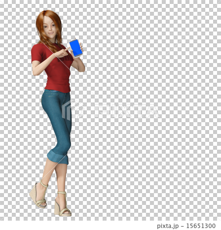 預訂與智能手機的一名年輕女子 預訂與智能手機的一名年輕女子 15651300