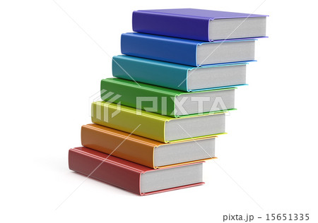 heap of multicolored books 15651335