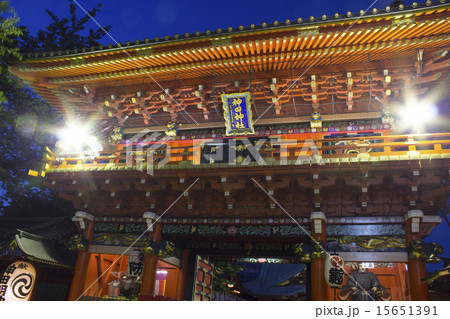 夜の神田明神、ライトアップ 夜の神田明神、ライトアップ 15651391