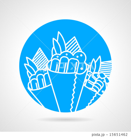 Temaki blue round vector icon Temaki blue round vector icon 15651462