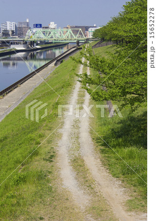 まっすぐ伸びる一本道 まっすぐ伸びる一本道 15652278