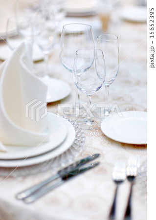 Table set for wedding party Table set for wedding party 15652395