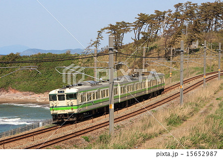 海辺を行く信越本線115系（直江津⇔長岡） 15652987