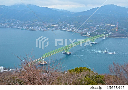 周防大島と本州を結ぶ 大島大橋 山口県大島郡周防大島町 山口県柳井市 の写真素材