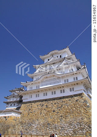 「世界文化遺産」「国宝」姫路城/備前丸より大天守を撮影(グランドオープンの日/2015.03.27に 「世界文化遺産」「国宝」姫路城/備前丸より大天守を撮影(グランドオープンの日/2015.03.27に 15654967