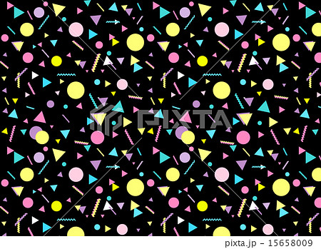 80年代風 幾何学模様5のイラスト素材 [15658009] - PIXTA