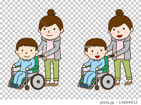 車いす　男の子 15664912