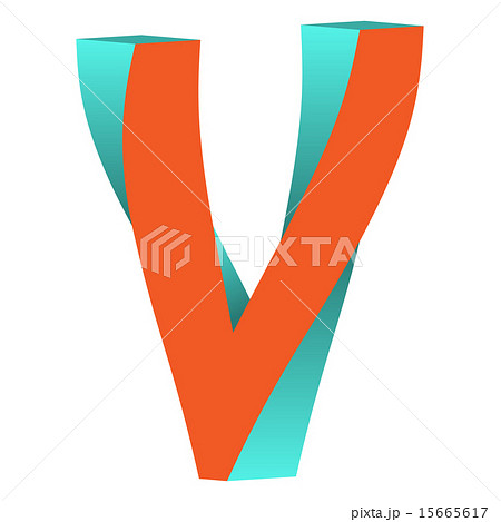 Twisted Letter V Logo Icon Design Template Element 15665617