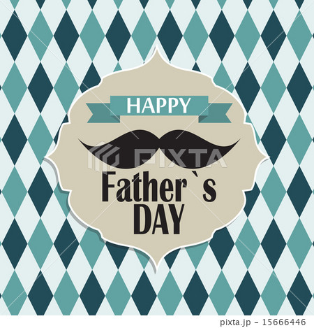 Happy Father`s Day Poster Card Vector Illustration Happy Father`s Day Poster Card Vector Illustration 15666446