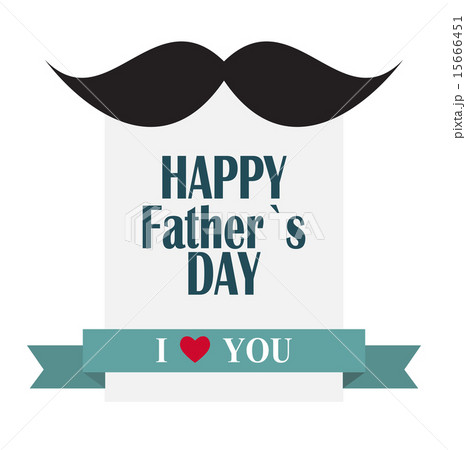 Happy Father`s Day Poster Card Vector Illustration 15666451