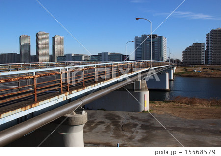 多摩川・ガス橋 15668579