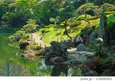 清澄庭園：枯滝 15668982