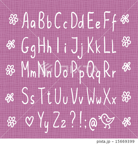 Hand drawn thin font 15669399