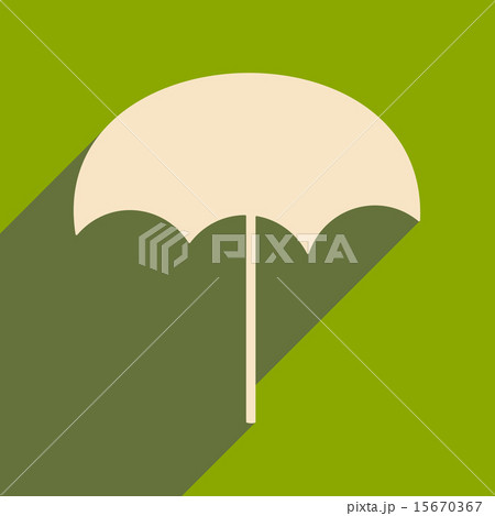 Flat with shadow icon and mobile applacation beach umbrella Flat with shadow icon and mobile applacation beach umbrella 15670367