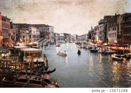 artwork in grunge style, Venice artwork in grunge style, Venice 15671288