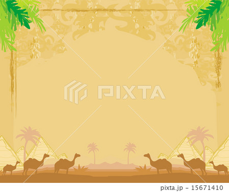 camel caravan in wild africa camel caravan in wild africa 15671410