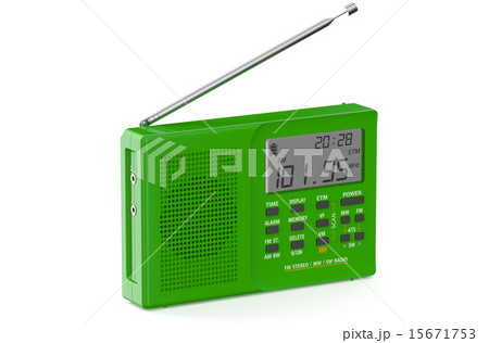 green digital radio 15671753