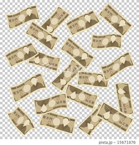 ひらひらする一万円 15671876