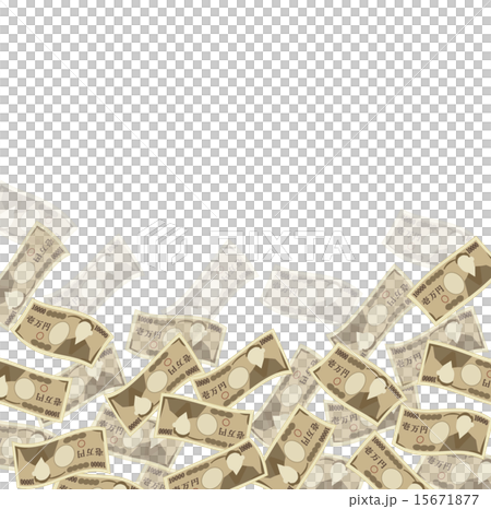 ひらひらする一万円文字スペース ひらひらする一万円文字スペース 15671877