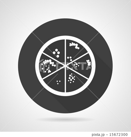 Bacteria colonies black round vector icon 15672300