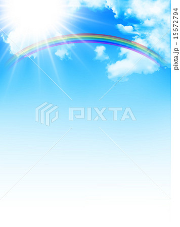 空 虹 背景 のイラスト素材