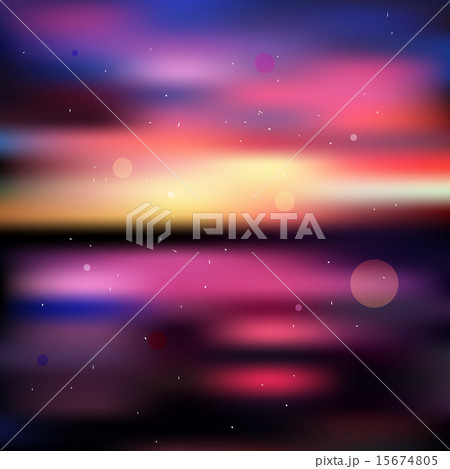 Colorful blurred sunset background 15674805