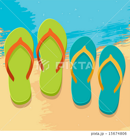 Colorful flip flops 15674806