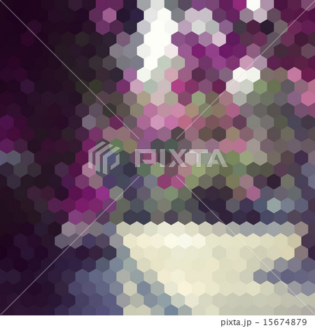 Purple hexagon background 15674879