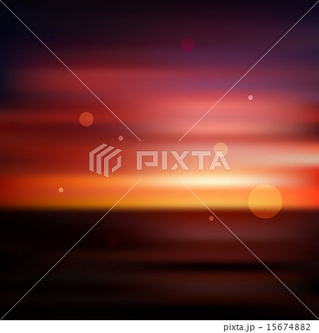 Red sunset blurred background 15674882