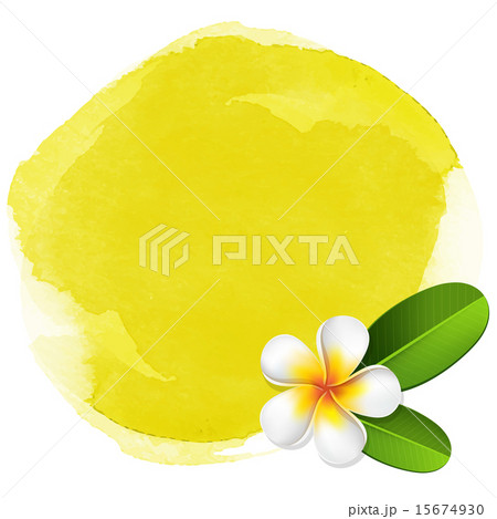 Yellow spa watercolor background 15674930