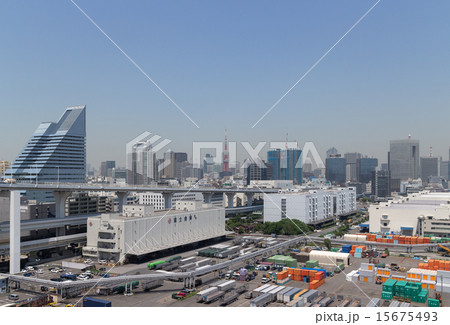 レインボーブリッジ芝浦側より望む東京都心方面 レインボーブリッジ芝浦側より望む東京都心方面 15675493