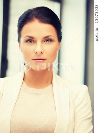 calm and serious woman calm and serious woman 15675938